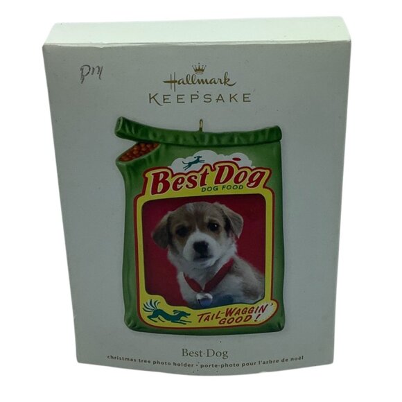 Hallmark Keepsake Best Dog Photo Holder Christmas Ornament Tom Best 3.5" - Picture 2 of 5